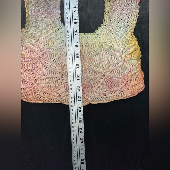 Vintage Custom Tie Dye Macrame Purse - Picture 8 of 11